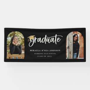 Playful Script Graduation Photo Banner