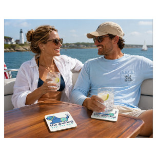 Playful Scuba Pup Tabletop Home Accent Coaster