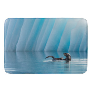 Playful Sea Otter Bath Mat