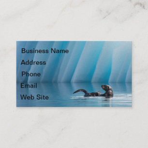 Playful Sea Otter Business Card