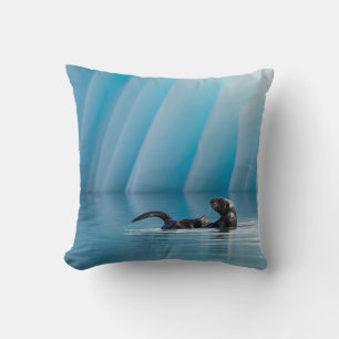 Playful Sea Otter Cushion