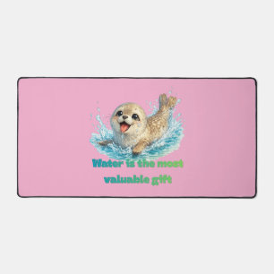 Playful Seal Water Conservation & Ocean Awareness Desk Mat