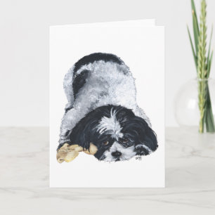 Playful Shih Tzu Card
