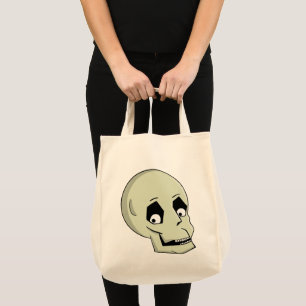 Playful Skull Smile Cartoon Tote Bag