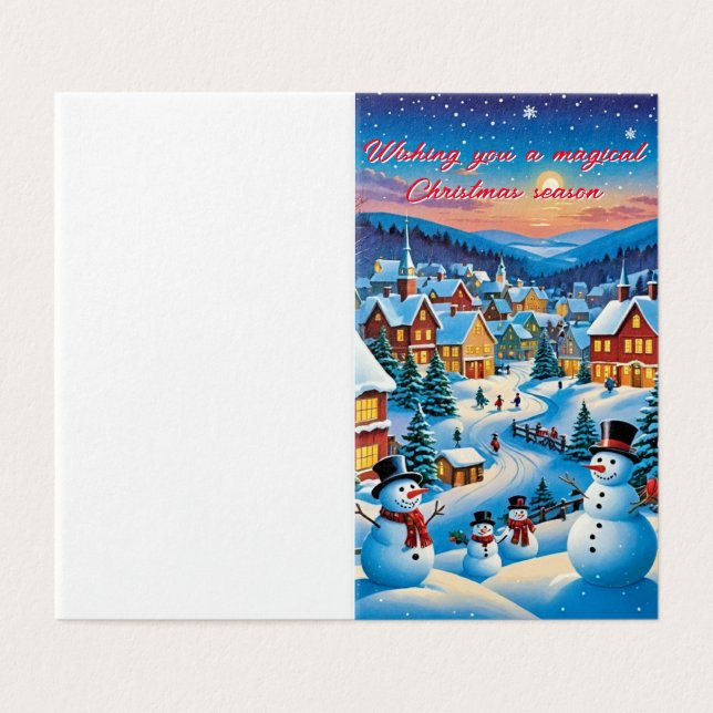 Playful snowmen  (Outside Unfolded)