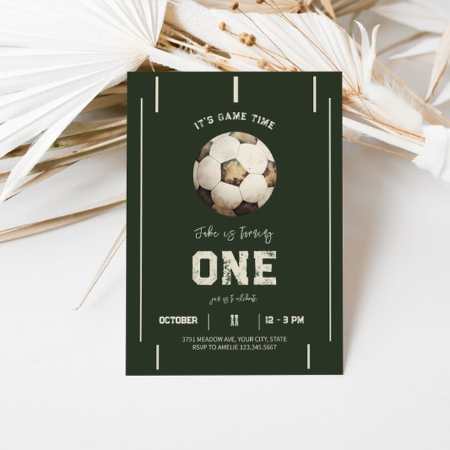 Playful Soccer Theme Birthday Invitation  (Creator Uploaded)