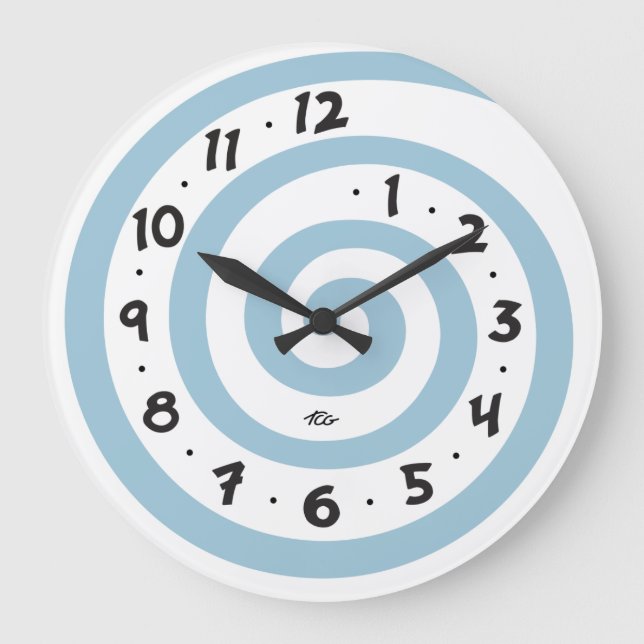 Playful Spiral Large Clock (Front)