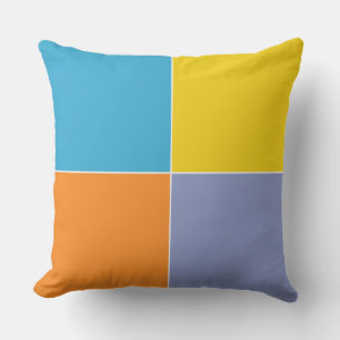 Playful Springtime Easter Squares Cushion