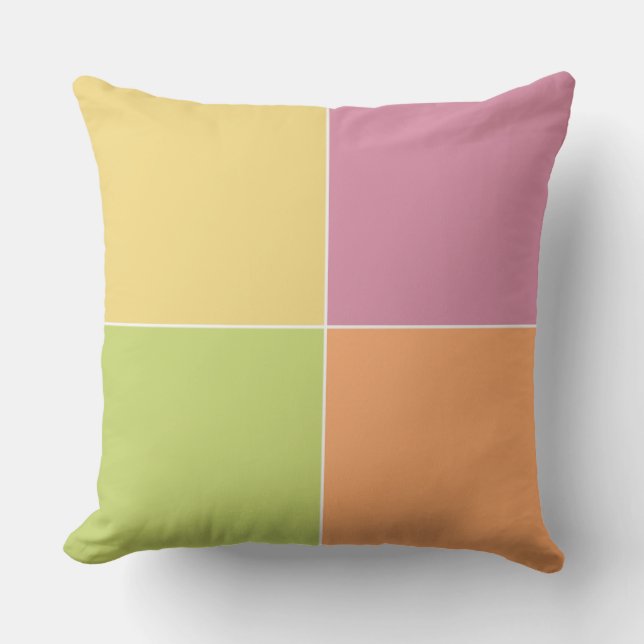 Playful Springtime Sherbet Cushion (Front)