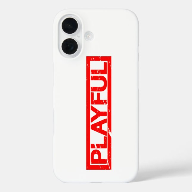 Playful Stamp Case-Mate iPhone Case (Back)