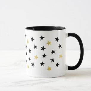 Playful Stars - Black&Gold Mug