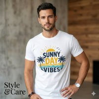 Playful Sunny Day Graphic Trendy Men's T-Shirt