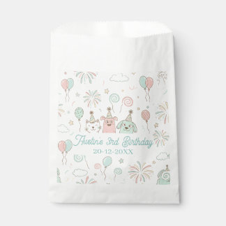 Playful Sweet and Three Kids Birthday Favour Bag