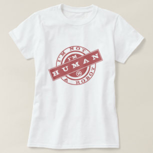 Playful T-Shirt I'm Not A Robot, I'm Human - Stamp