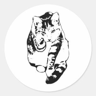 Playful Tabby Ink Sticker