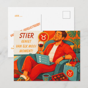 Playful Taurus Birthday Card for [Him]