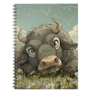 Playful Taurus Zodiac Notebook