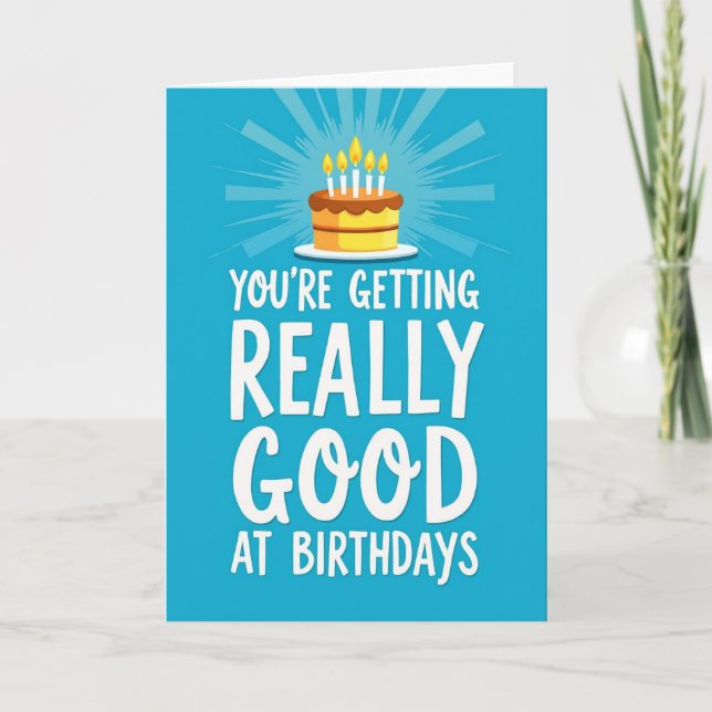 Playful Text Birthday Card (Front)