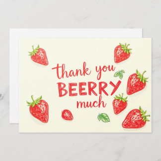 Playful Thank You Berry Much Card