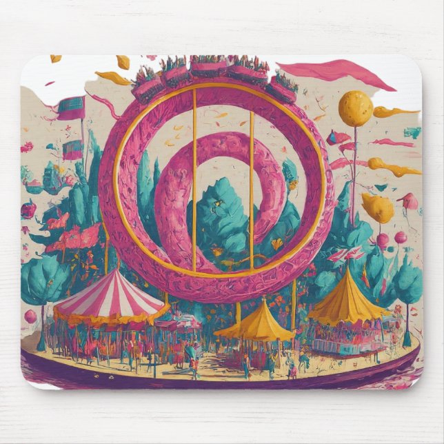 Playful Theme Park  Mouse Pad (Front)