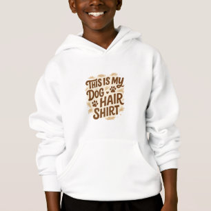 Playful “This Is My Dog Hair Shirt” Quote Design