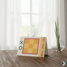 Playful Tic Tac Toe Card – Fun for All Ages!