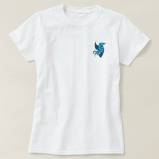 Playful Two Toned Blue Bird T-Shirt