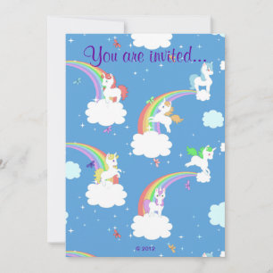 Playful Unicorns Invitation