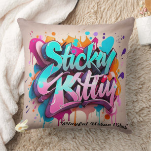 “Playful Urban Vibes” Cushion