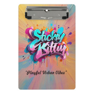“Playful Urban Vibes” Mini Clipboard