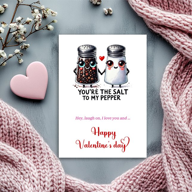 Playful Valentine Card Funny Cartoon Food Quote (Playful Valentine Card Funny Cartoon Food Quote)