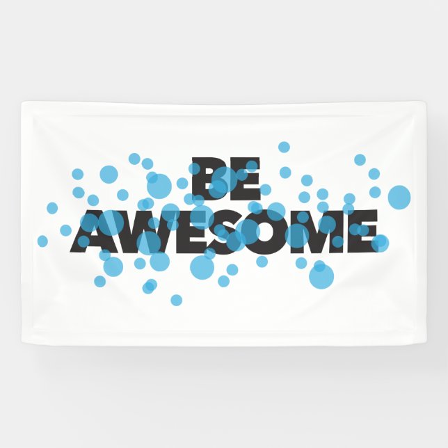 Playful, vibrant, bold, modern design Be Awesome Banner (Horizontal)