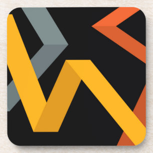 PLayful, vibrant, modern, urban graphic ways Coaster