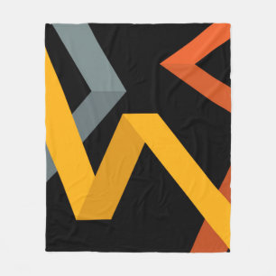 PLayful, vibrant, modern, urban graphic ways Fleece Blanket