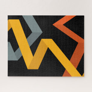 PLayful, vibrant, modern, urban graphic ways Jigsaw Puzzle
