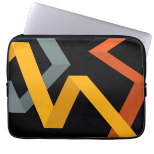 PLayful, vibrant, modern, urban graphic ways Laptop Sleeve