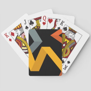 PLayful, vibrant, modern, urban graphic ways Playing Cards