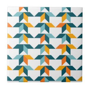 Playful, vibrant, trendy, modern geometric graphic ceramic tile