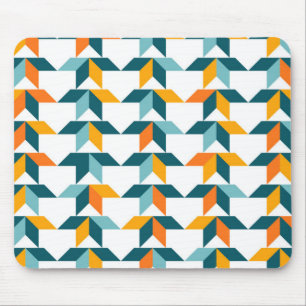 Playful, vibrant, trendy, modern geometric graphic mouse pad