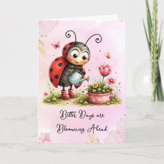 Playful Vintage Ladybird Art "Better Days" Card