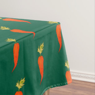 Playful Watercolor Carrot Tablecloth