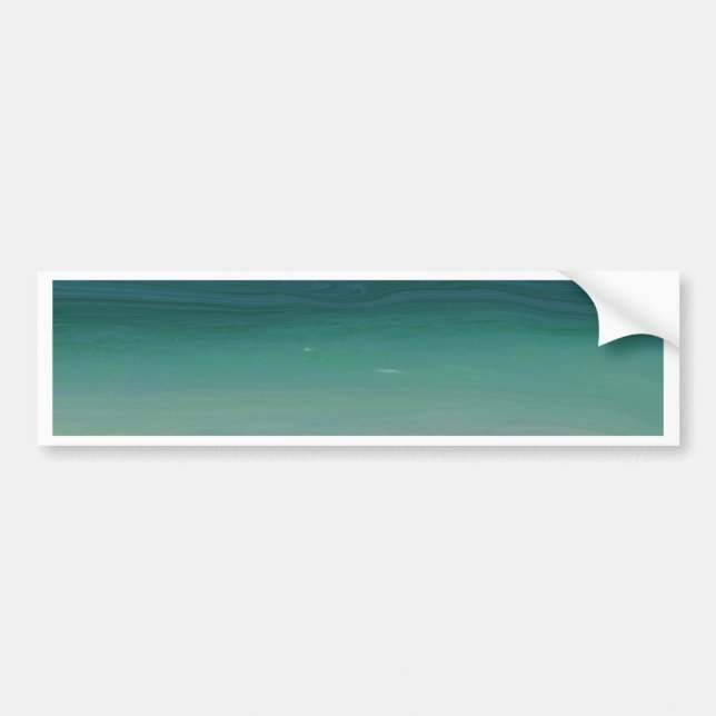 Playful Waves Bumper Sticker (Front)