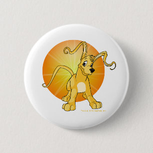 Playful yellow Gelert 6 Cm Round Badge