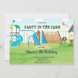 Playground birthday Invitation