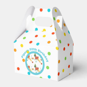 Playground Birthday Party Favour Box Polkadot