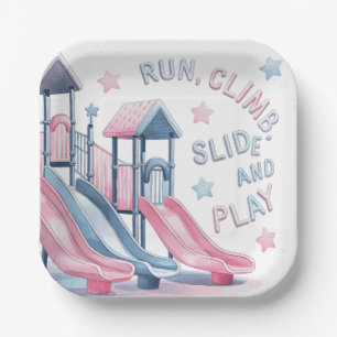 Playground Fun Birthday Bash Paper Plate