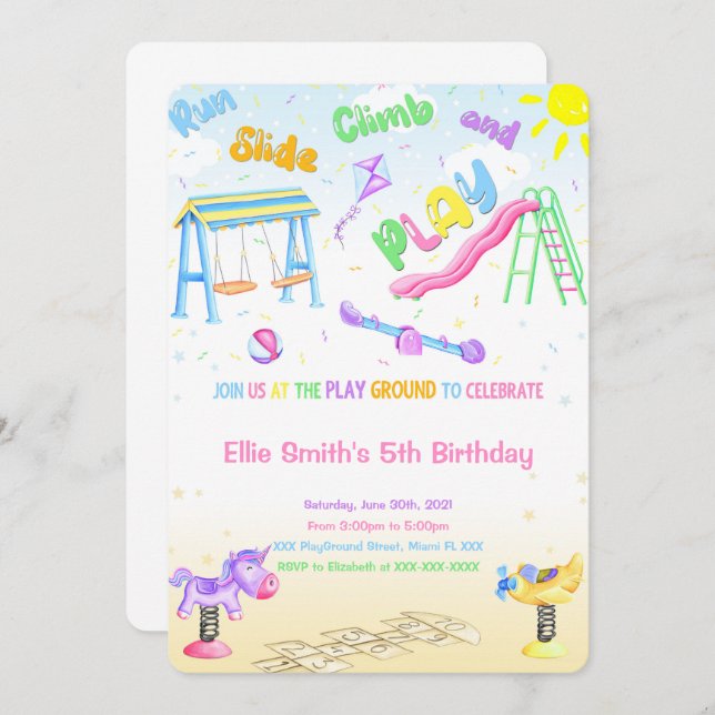 Playground Invitation (Front/Back)
