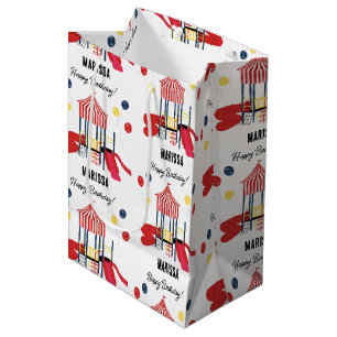 Playground Kids Boys Girls Birthday Custom Name Medium Gift Bag