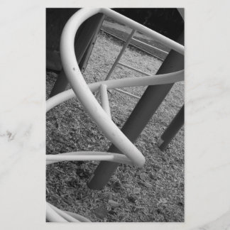Playground Spiral Black & White Stationery