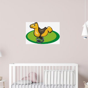 Playground Spring Horse Poster